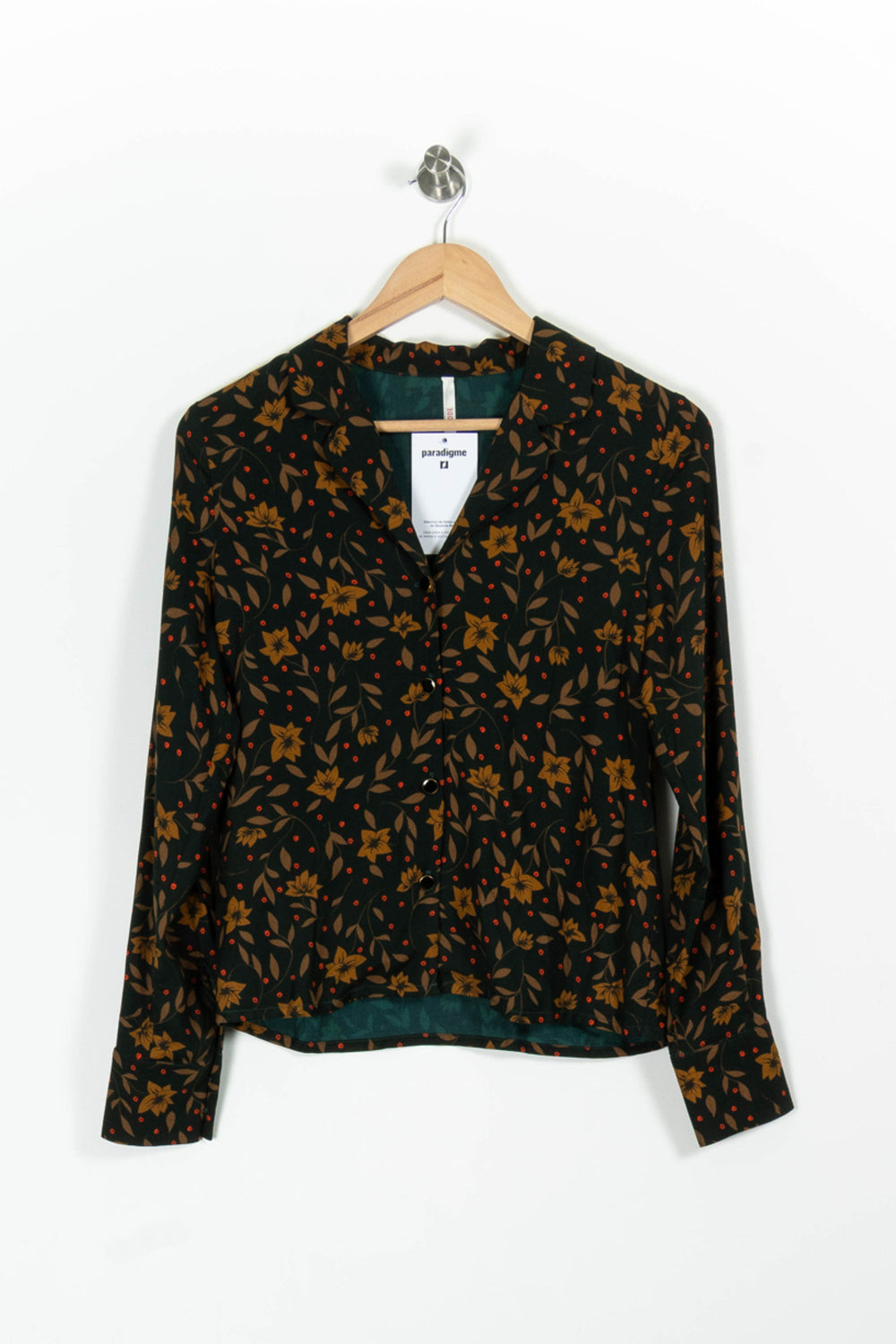 Chemise Verte et Marron - Taille XS/34 de la marque I.Code | PARAD97012 - Vendu par Paradigme - Image 2