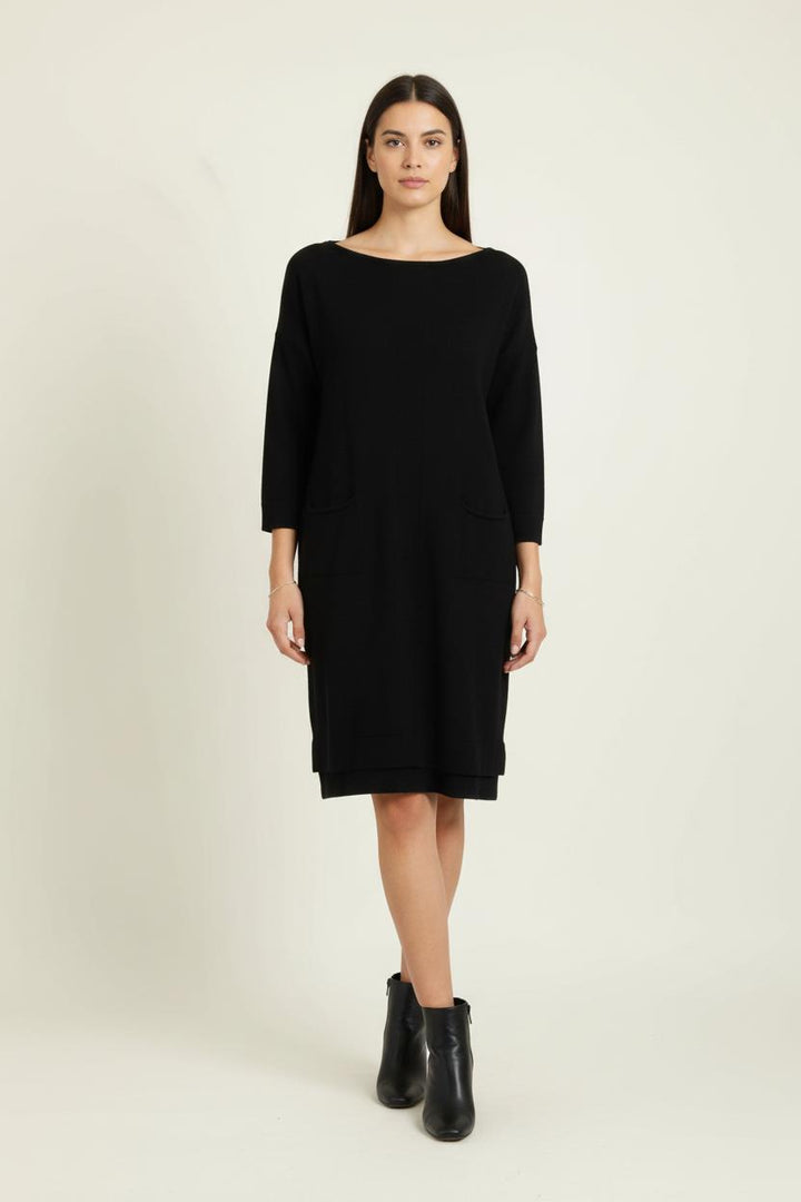 Robe Pull Noire - Taille M/38 de la marque ZAPA | PARAD97014 - Vendu par Paradigme - Image 1