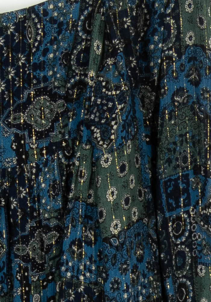 Robe Courte Bleue et Verte - Taille M/38 de la marque Sézane | PARAD97015 - Vendu par Paradigme - Image 3