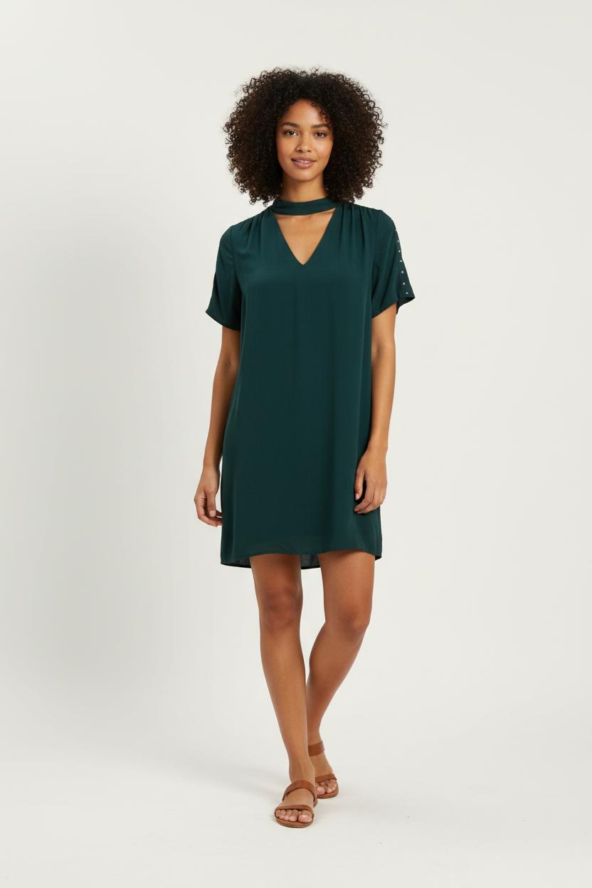 Robe Courte Verte - Taille M/38 de la marque IKKS | PARAD97018 - Vendu par Paradigme - Image 1