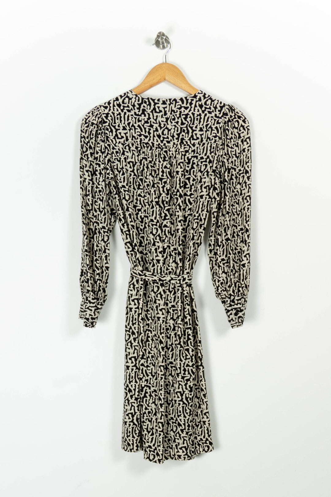 Robe Midi Noire et Blanche - Taille M/38 de la marque Caroll | PARAD97031 - Vendu par Paradigme - Image 4