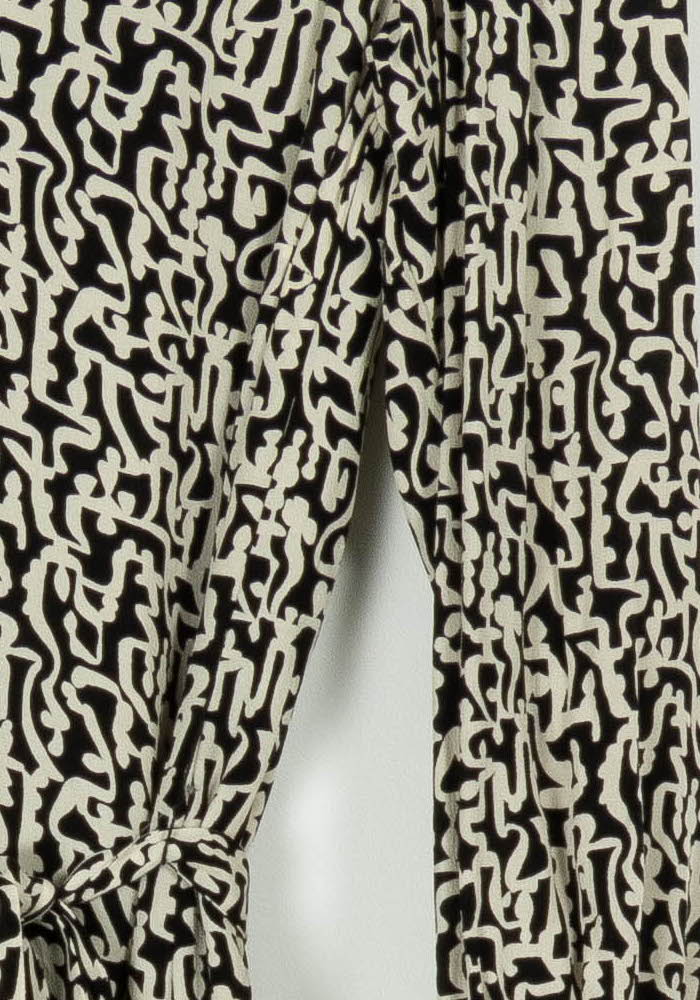 Robe Midi Noire et Blanche - Taille M/38 de la marque Caroll | PARAD97031 - Vendu par Paradigme - Image 3