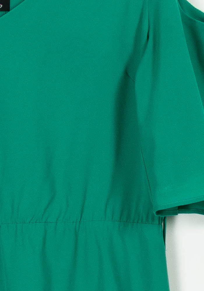 Robe Épaules Dénudées Verte - Taille M/38 de la marque One Step | PARAD97038 - Vendu par Paradigme - Image 3