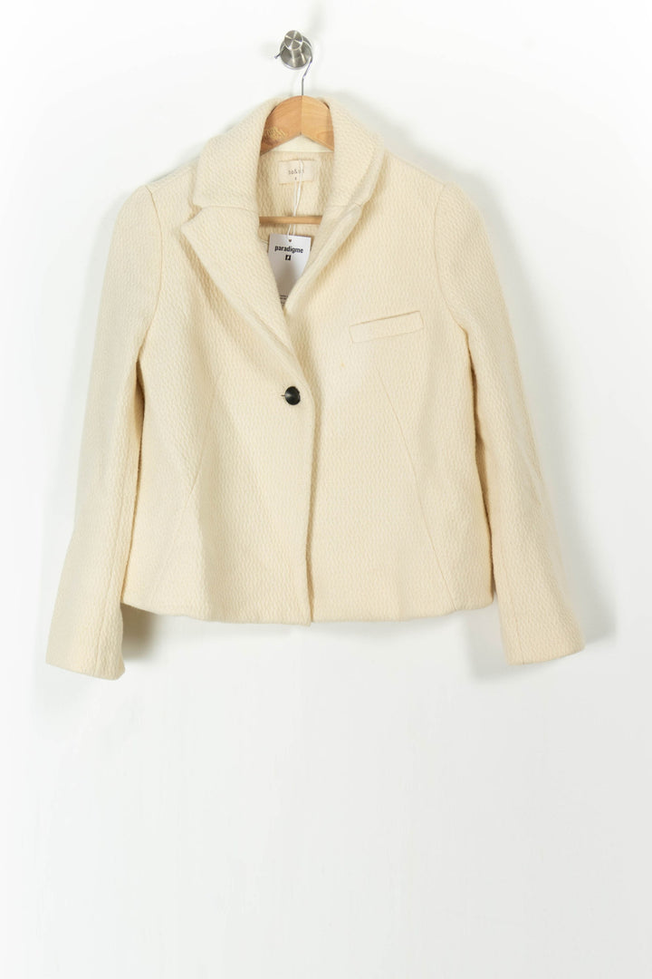 Blazer Blanc - Taille M/38 de la marque ba&sh | PARAD97040 - Vendu par Paradigme - Image 2