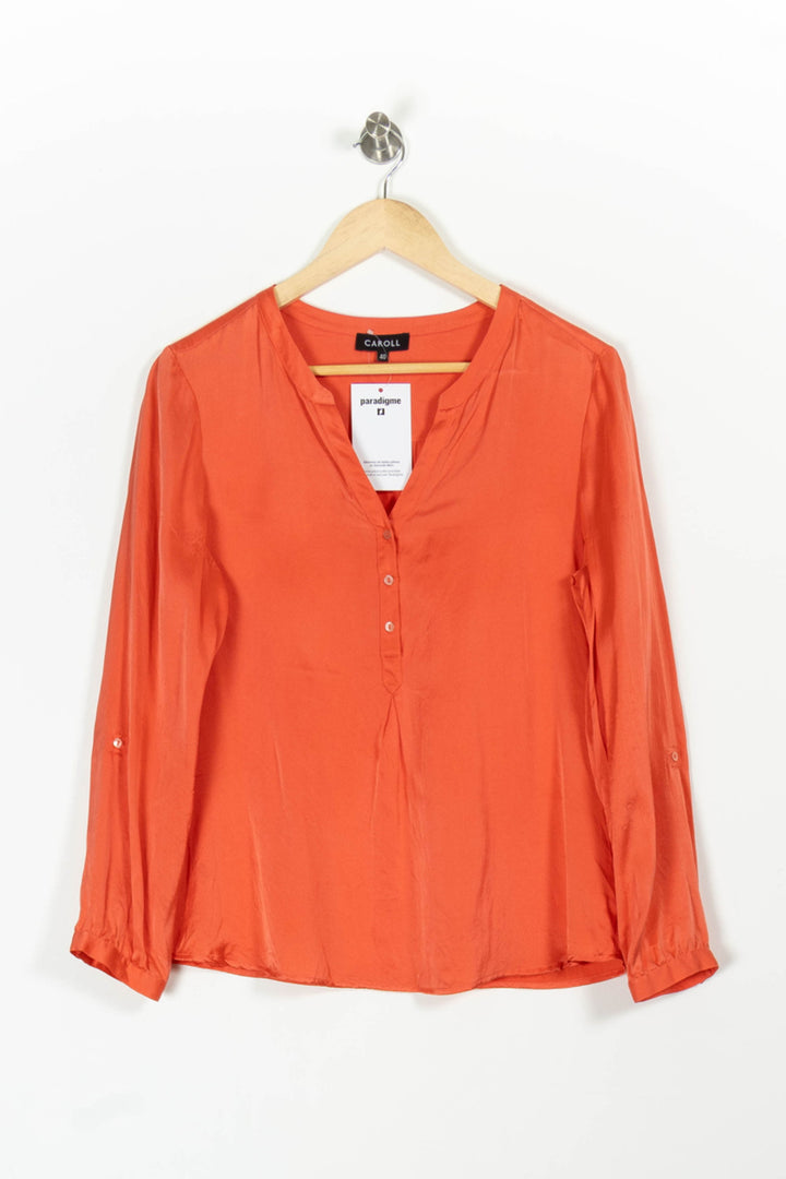 Blouse Orange - Taille L/40 de la marque Caroll | PARAD97041 - Vendu par Paradigme - Image 2