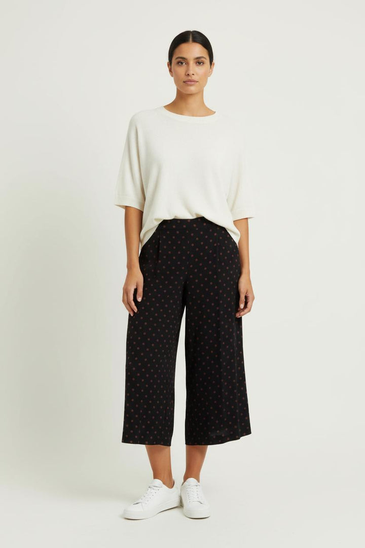 Pantalon Large Noir et Rouge - Taille M/38 de la marque Maison 123 | PARAD97042 - Vendu par Paradigme - Image 1