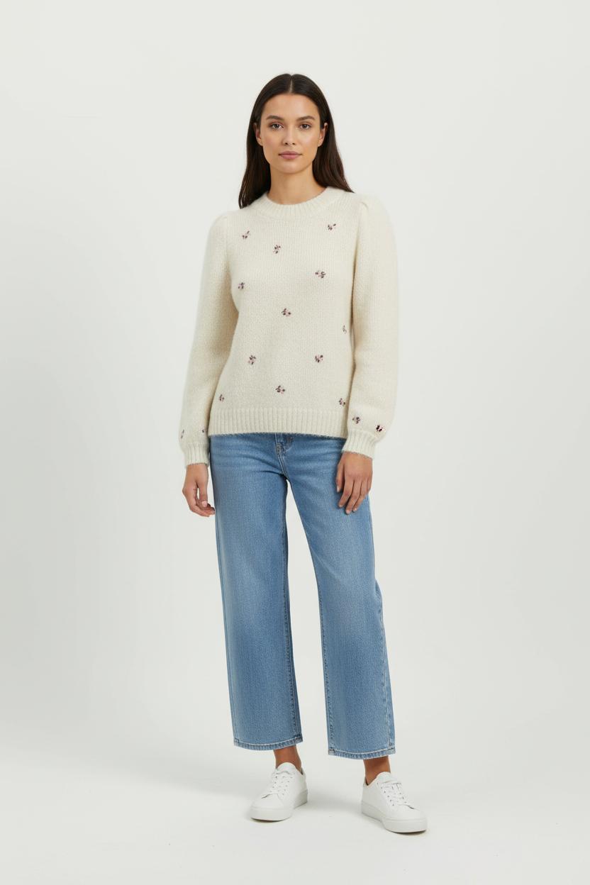 Pull Blanc - Taille M/38 de la marque Des petits hauts | PARAD97048 - Vendu par Paradigme - Image 1