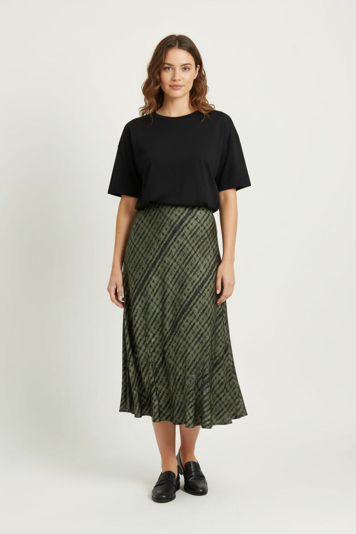 Jupe Longue Verte et Noire - Taille XXL/44 de la marque Caroll | PARAD97050 - Vendu par Paradigme - Image 1