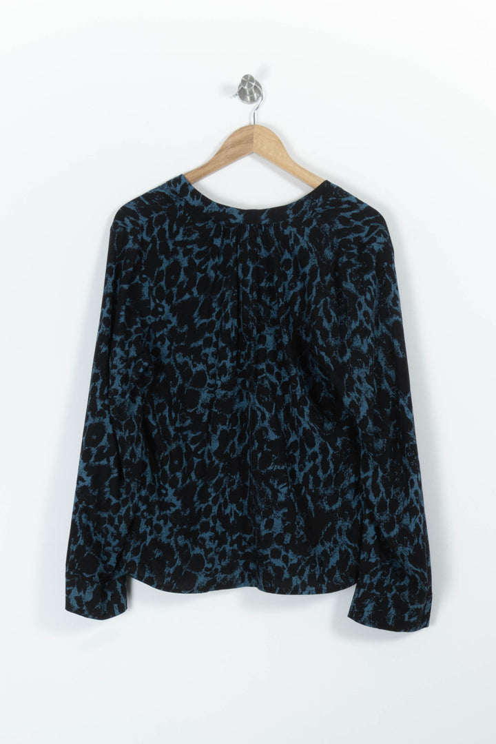 Blouse Bleu et Noir - Taille XXL/44 de la marque La Fée Maraboutée | PARAD97052 - Vendu par Paradigme - Image 4