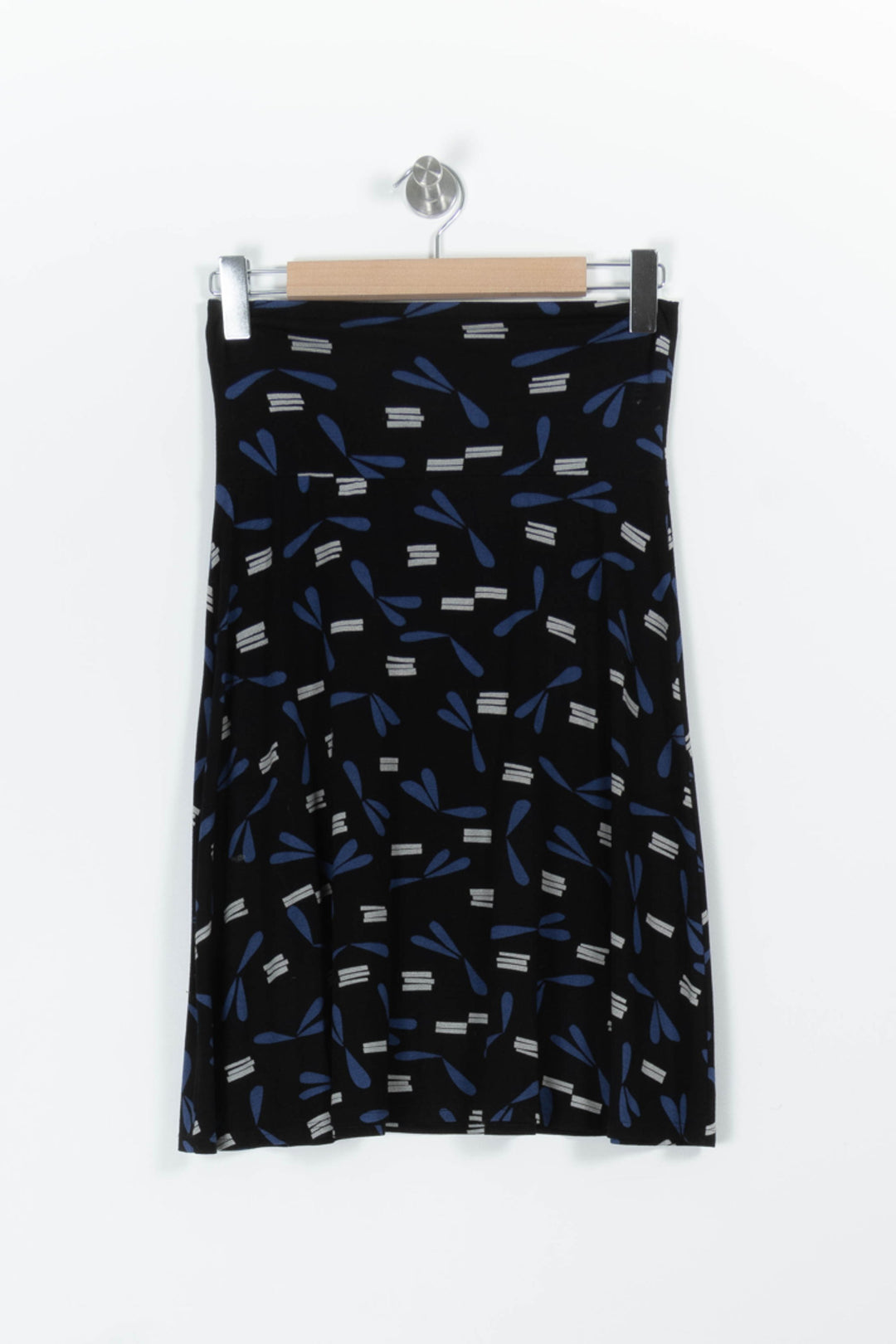 Jupe Midi Noire et Bleue - Taille L/40 de la marque Agnès b. | PARAD97058 - Vendu par Paradigme - Image 4