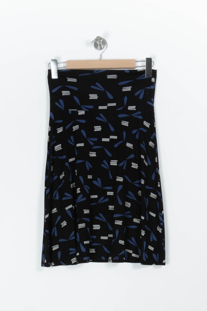 Jupe Midi Noire et Bleue - Taille L/40 de la marque Agnès b. | PARAD97058 - Vendu par Paradigme - Image 4