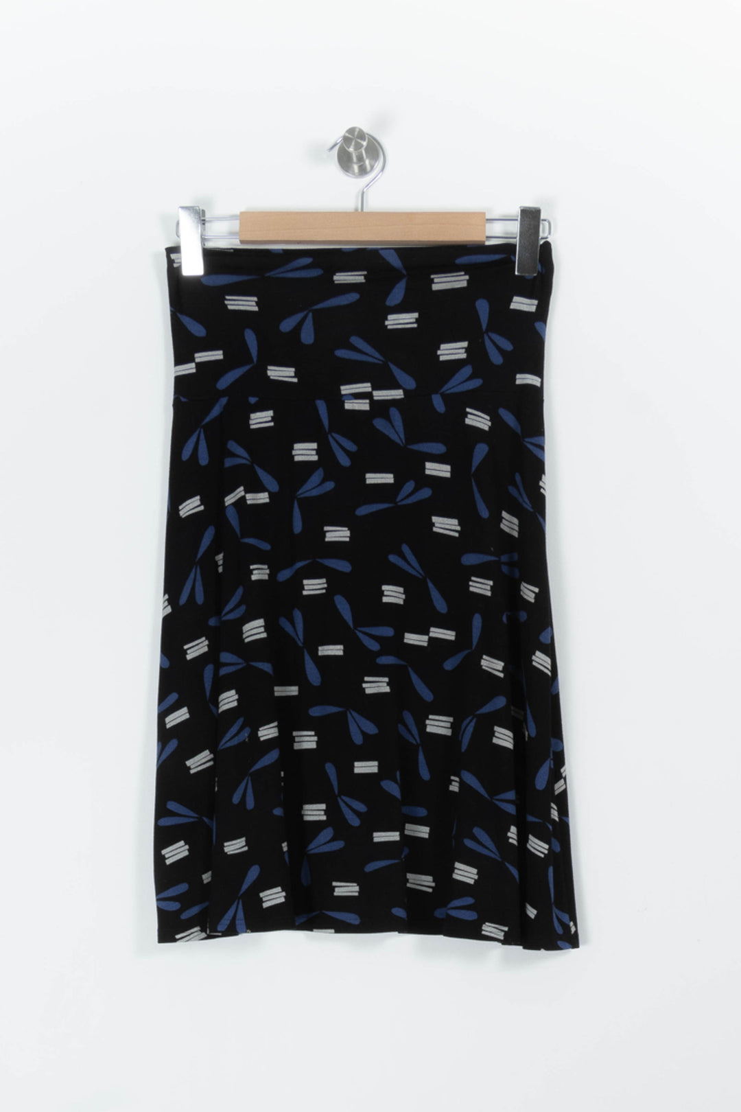 Jupe Midi Noire et Bleue - Taille L/40 de la marque Agnès b. | PARAD97058 - Vendu par Paradigme - Image 2