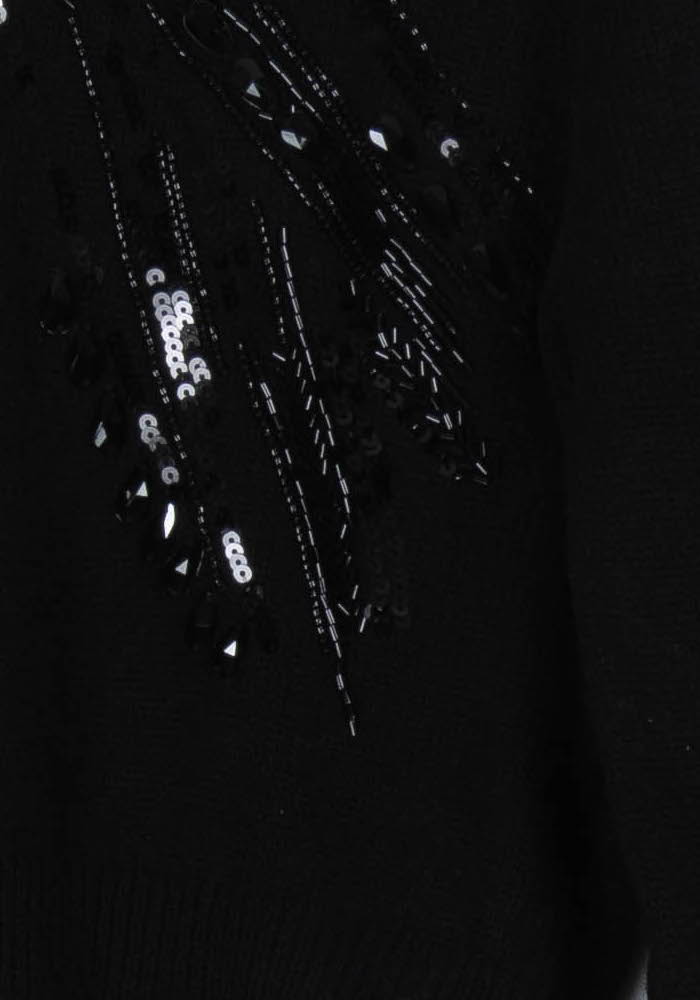 Pull Noir - Taille M/38 de la marque La Fée Maraboutée | PARAD97064 - Vendu par Paradigme - Image 3