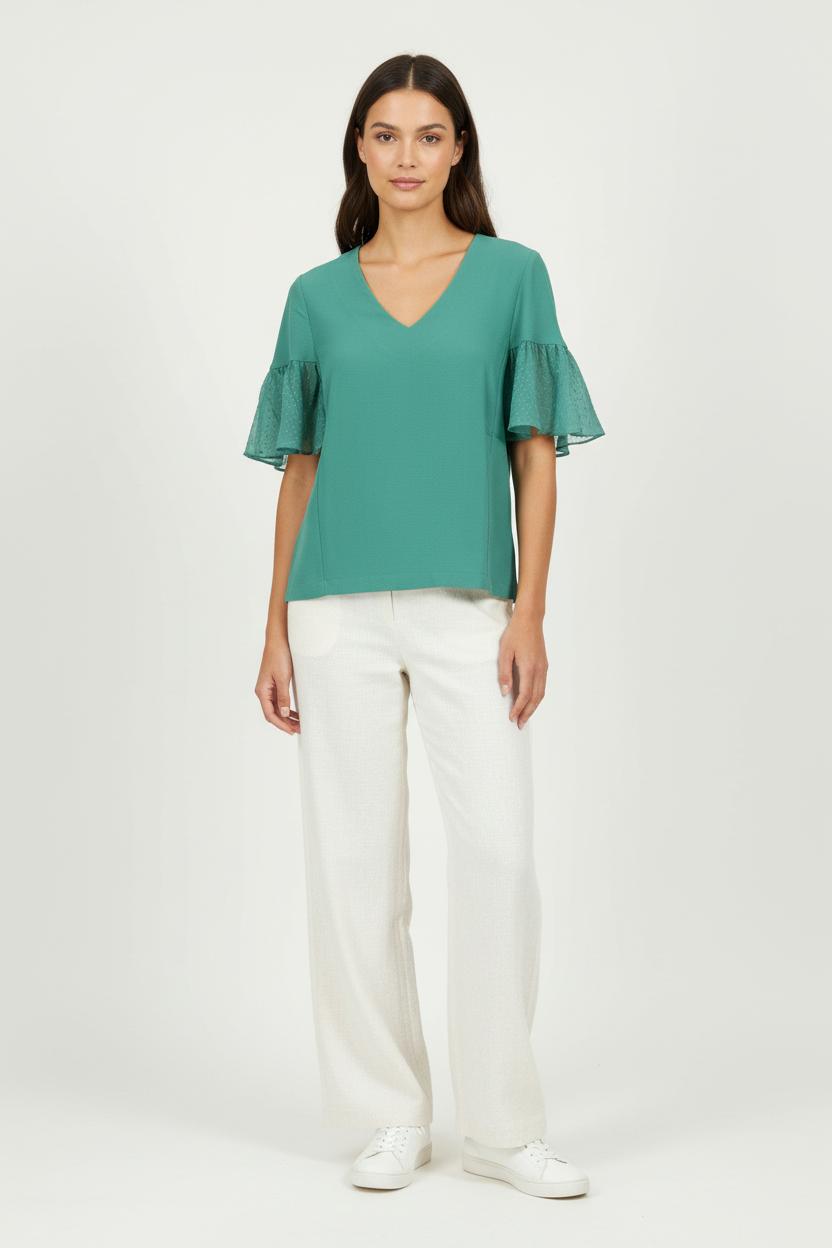 Blouse Verte - Taille S/36 de la marque Karl Marc John | PARAD97073 - Vendu par Paradigme - Image 1