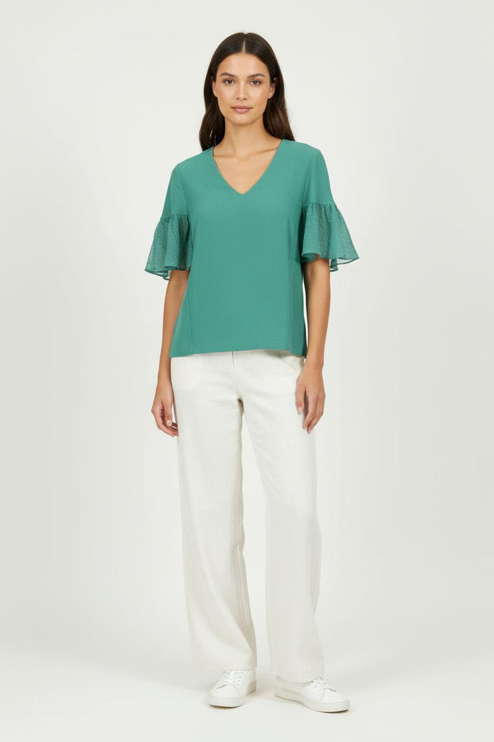 Blouse Verte - Taille S/36 de la marque Karl Marc John | PARAD97073 - Vendu par Paradigme - Image 1