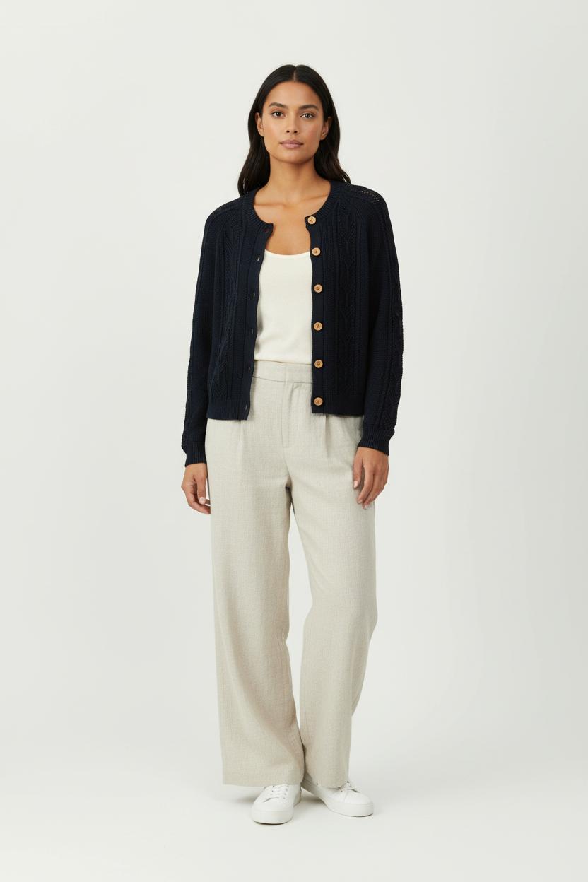 Cardigan Bleu - Taille M/38 de la marque La Redoute Collections | PARAD97074 - Vendu par Paradigme - Image 1
