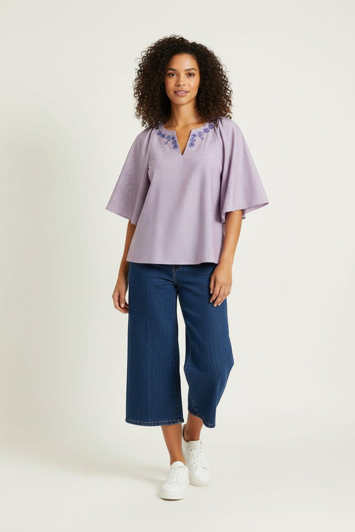 Blouse Violette et Bleue - Taille XS/34 de la marque Karl Marc John | PARAD97078 - Vendu par Paradigme - Image 1