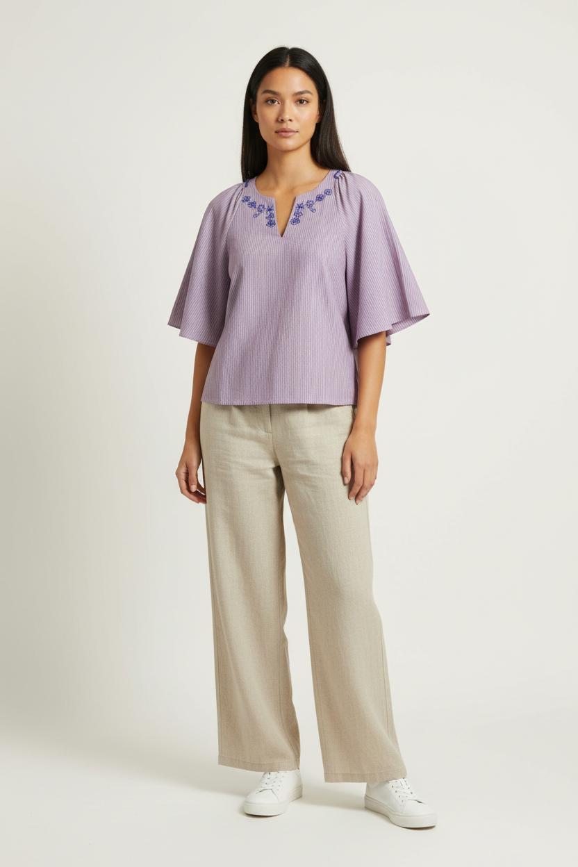 Blouse Violet et Bleu - Taille XS/34 de la marque Karl Marc John | PARAD97087 - Vendu par Paradigme - Image 1