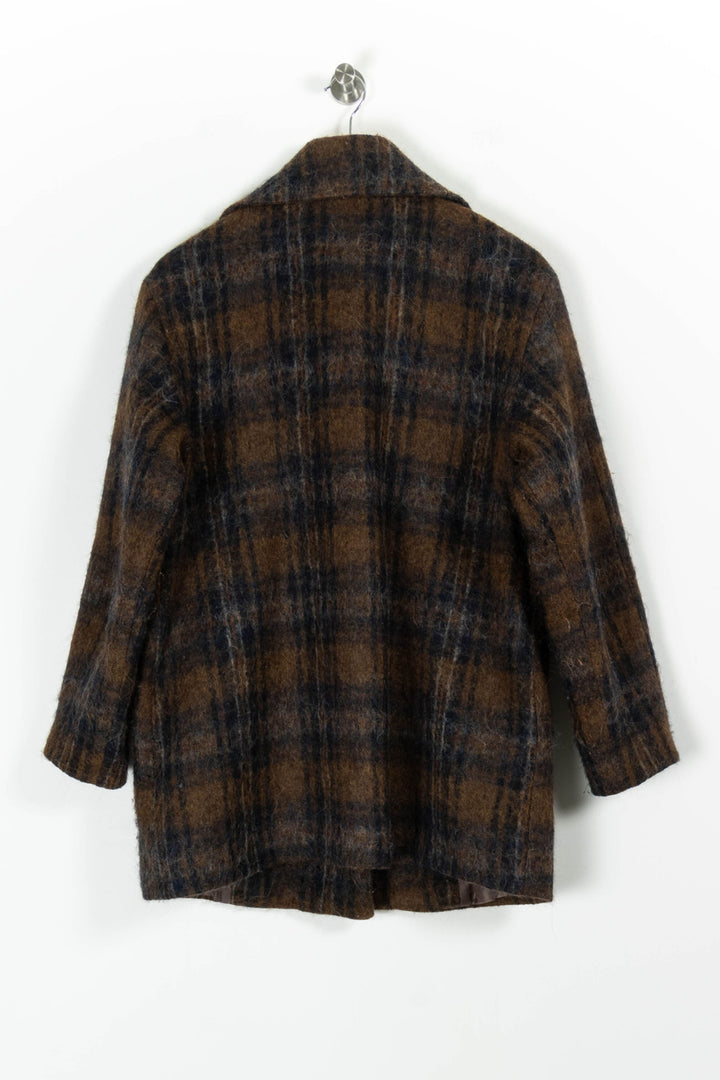 Manteau Marron et Bleu - Taille S/36 de la marque La Fée Maraboutée | PARAD97096 - Vendu par Paradigme - Image 4