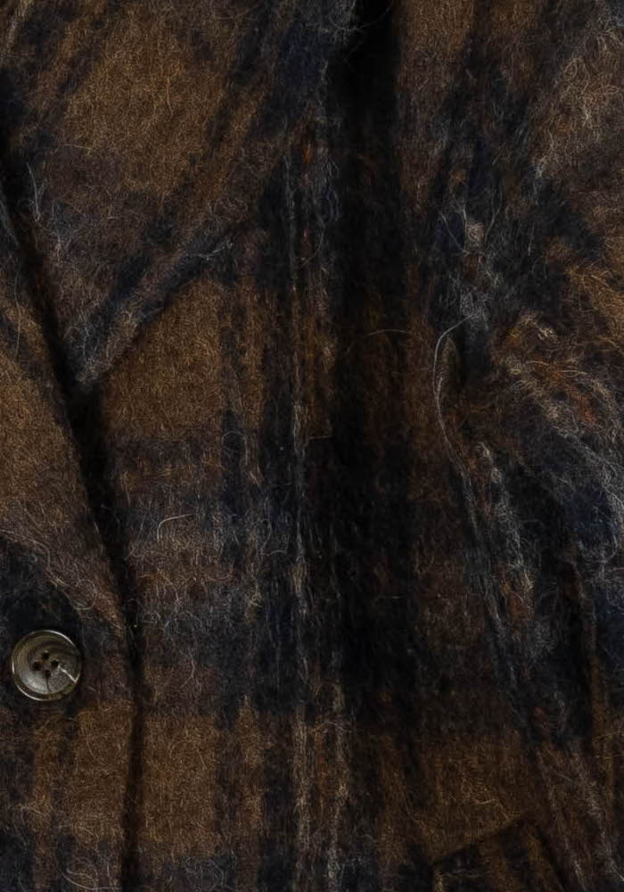 Manteau Marron et Bleu - Taille S/36 de la marque La Fée Maraboutée | PARAD97096 - Vendu par Paradigme - Image 3