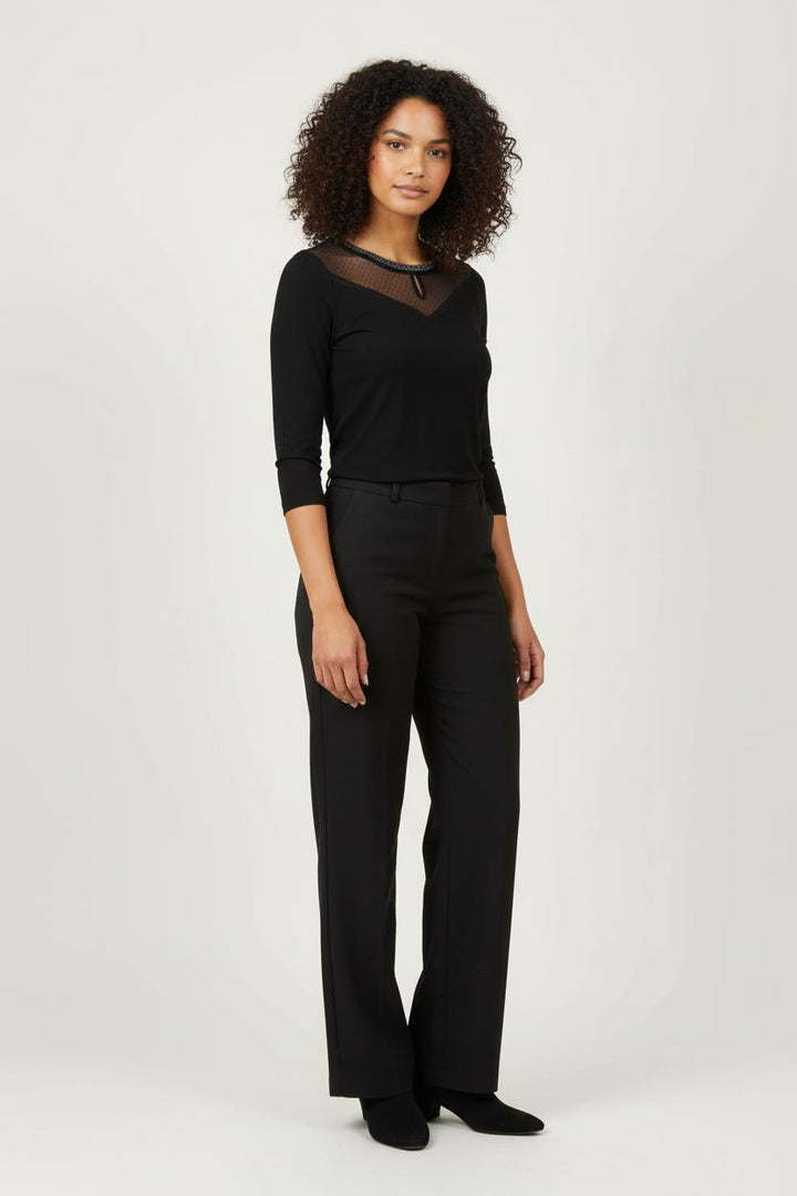 Tee-shirt Noir - Taille XS/34 de la marque IKKS | PARAD97104 - Vendu par Paradigme - Image 1