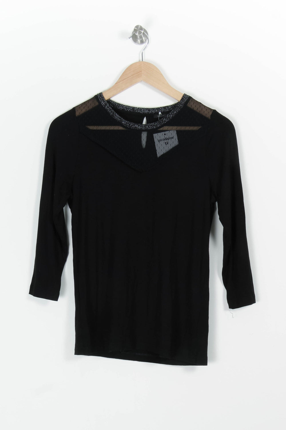 Tee-shirt Noir - Taille XS/34 de la marque IKKS | PARAD97104 - Vendu par Paradigme - Image 2