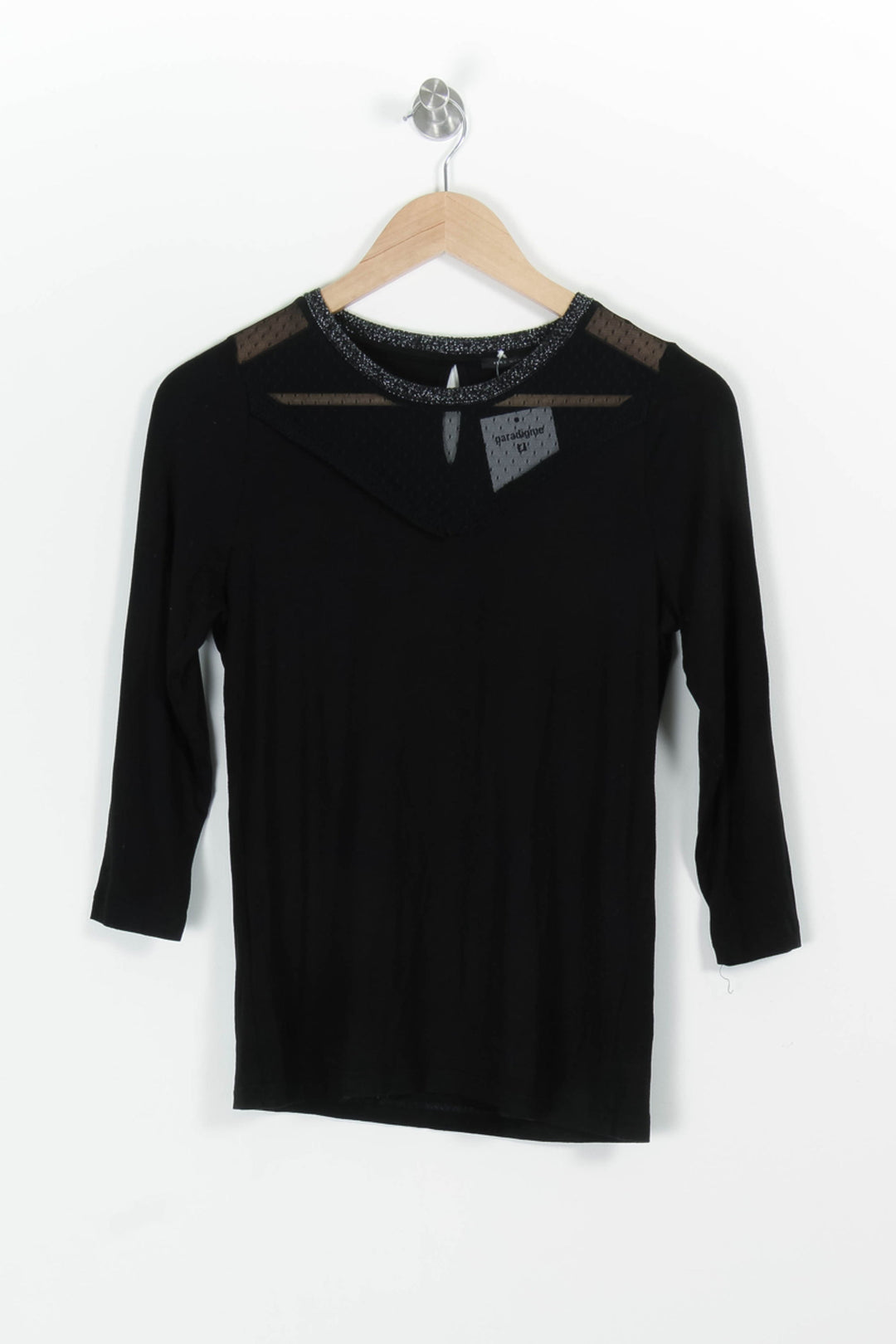 Tee-shirt Noir - Taille XS/34 de la marque IKKS | PARAD97104 - Vendu par Paradigme - Image 2