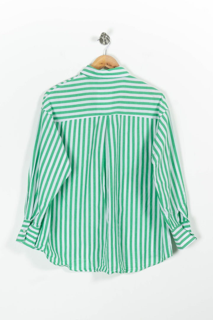 Chemise Rayée Verte et Blanche - Taille M/38 de la marque Grace & Mila | PARAD97117 - Vendu par Paradigme - Image 4
