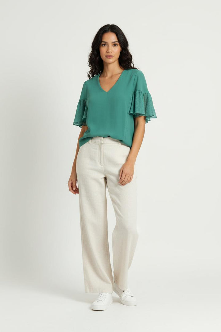Blouse Verte - Taille XS/34 de la marque Karl Marc John | PARAD97120 - Vendu par Paradigme - Image 1