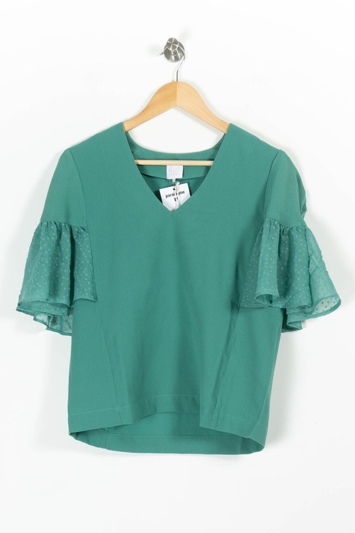Blouse Verte - Taille XS/34 de la marque Karl Marc John | PARAD97120 - Vendu par Paradigme - Image 2