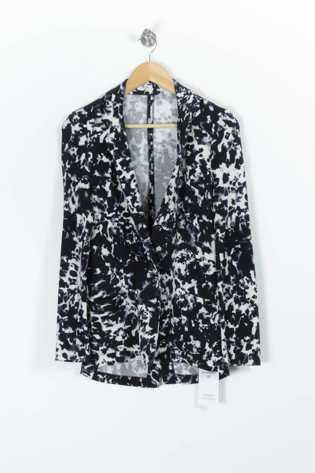 Blazer Noir et Blanc - Taille M/38 de la marque Majestic Filatures | PARAD97126 - Vendu par Paradigme - Image 2