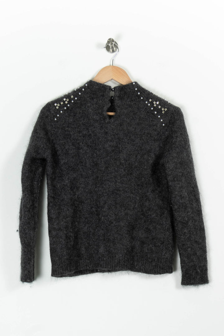 Pull Gris - Taille S/36 de la marque Sézane | PARAD97128 - Vendu par Paradigme - Image 4