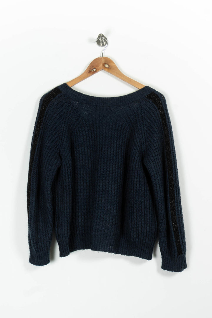 Pull Bleu - Taille XS/34 de la marque La Fée Maraboutée | PARAD97129 - Vendu par Paradigme - Image 4