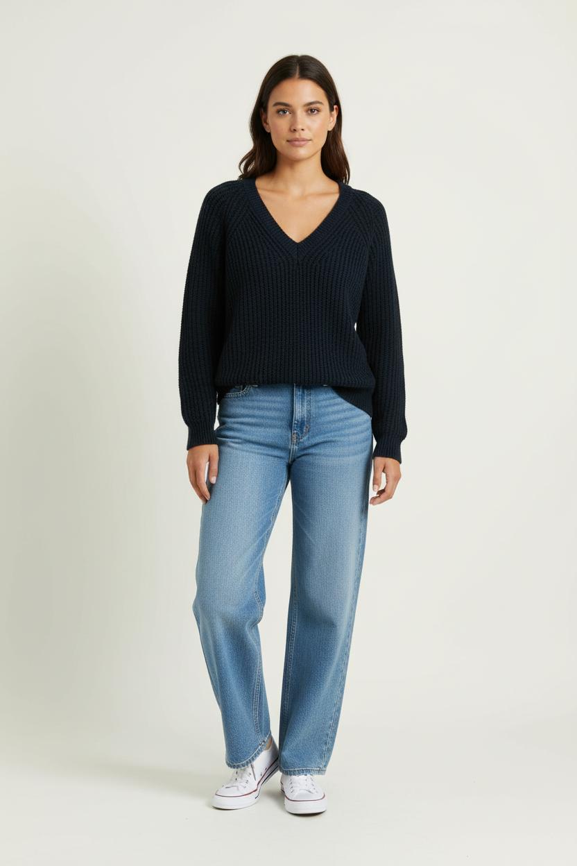 Pull Bleu - Taille XS/34 de la marque La Fée Maraboutée | PARAD97129 - Vendu par Paradigme - Image 1