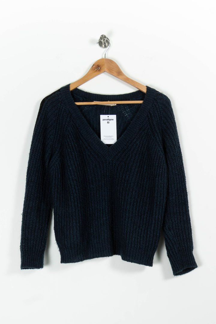 Pull Bleu - Taille XS/34 de la marque La Fée Maraboutée | PARAD97129 - Vendu par Paradigme - Image 2