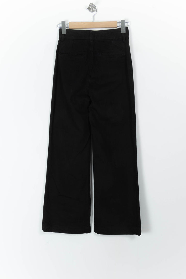 Jean Large Noir - Taille S/36 de la marque Sézane | PARAD97132 - Vendu par Paradigme - Image 4