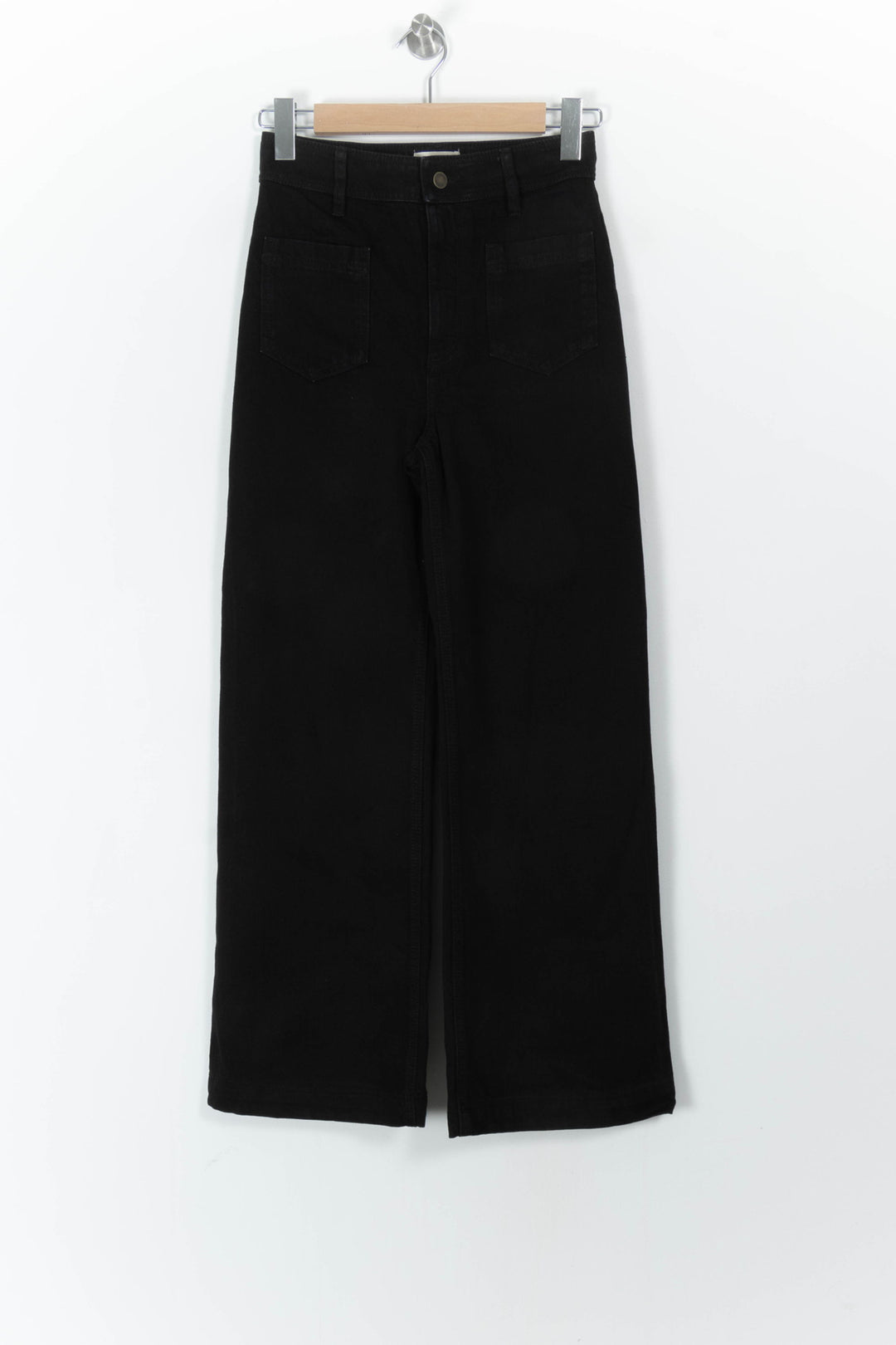 Jean Large Noir - Taille S/36 de la marque Sézane | PARAD97132 - Vendu par Paradigme - Image 2