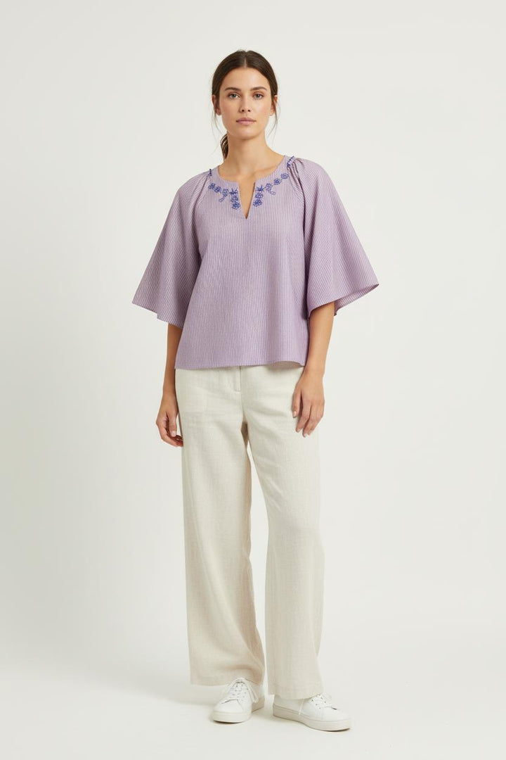 Blouse Violet et Bleu - Taille XS/34 de la marque Karl Marc John | PARAD97139 - Vendu par Paradigme - Image 1