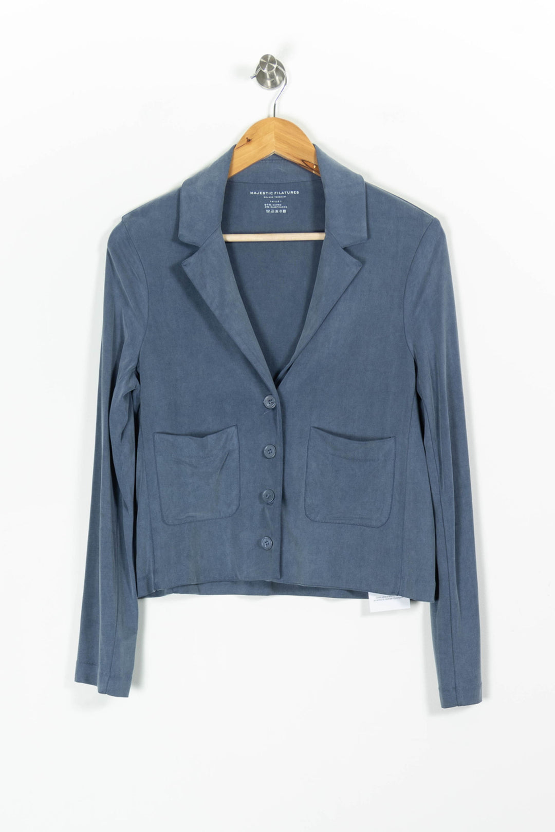Veste Bleue - Taille S/36 de la marque Majestic Filatures | PARAD97141 - Vendu par Paradigme - Image 2