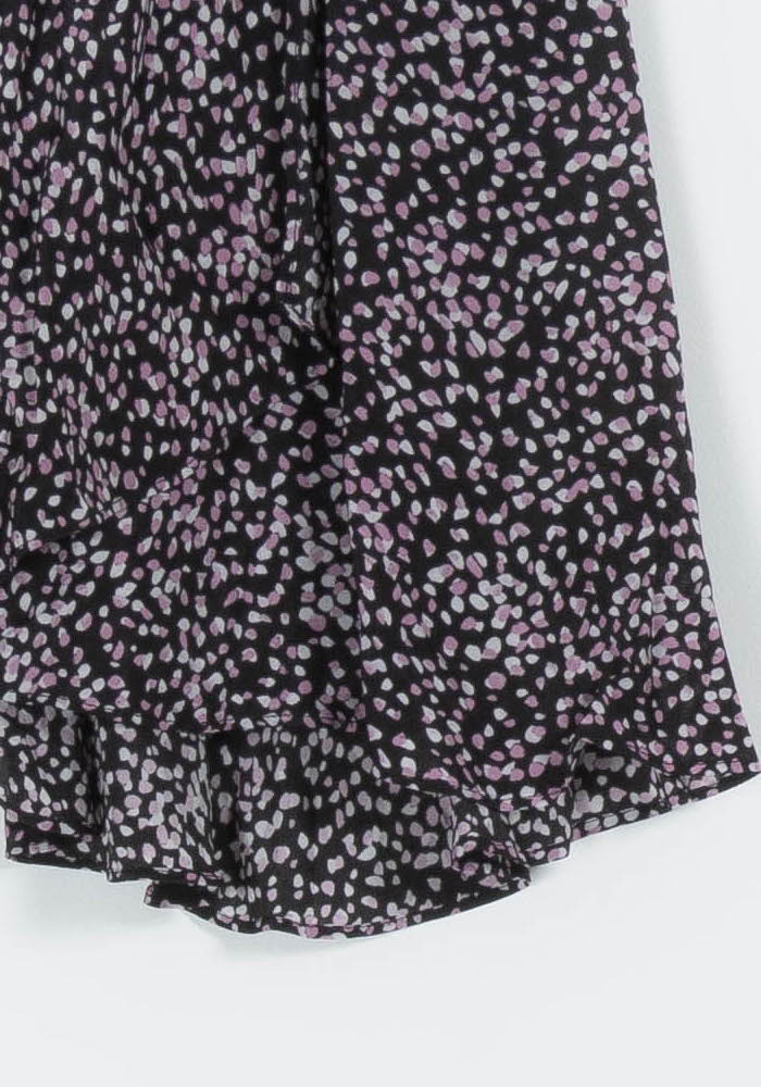 Jupe Plissée Noire et Rose - Taille M/38 de la marque The Kooples | PARAD97142 - Vendu par Paradigme - Image 3