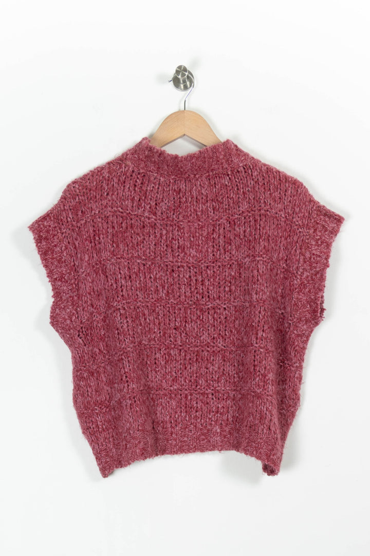 Pull Sans Manches Rose - Taille S/36 de la marque La Fée Maraboutée | PARAD97145 - Vendu par Paradigme - Image 4
