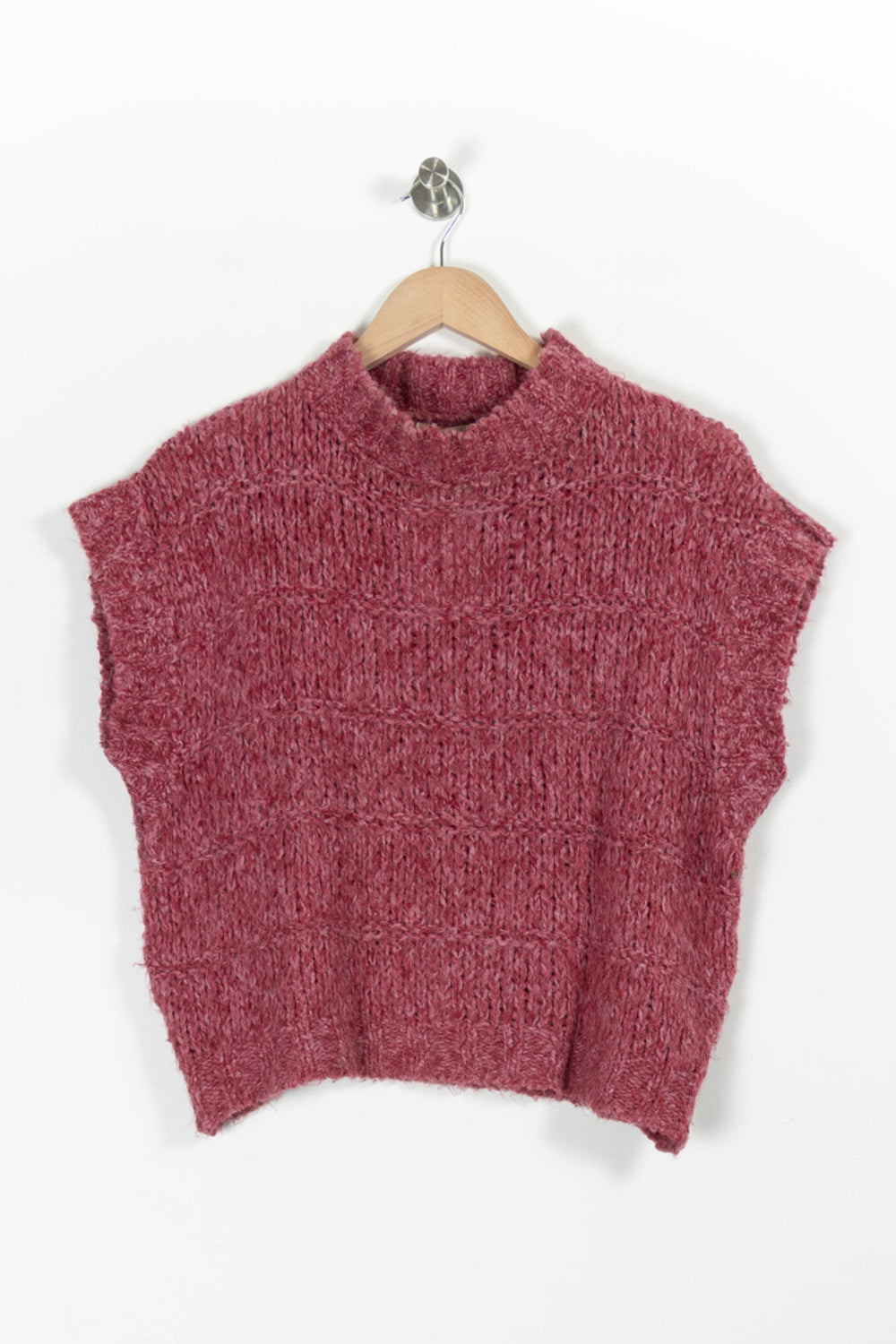 Pull Sans Manches Rose - Taille S/36 de la marque La Fée Maraboutée | PARAD97145 - Vendu par Paradigme - Image 2