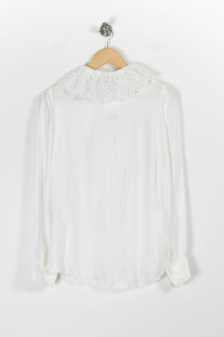 Blouse Blanche - Taille M/38 de la marque Sandro | PARAD97148 - Vendu par Paradigme - Image 4