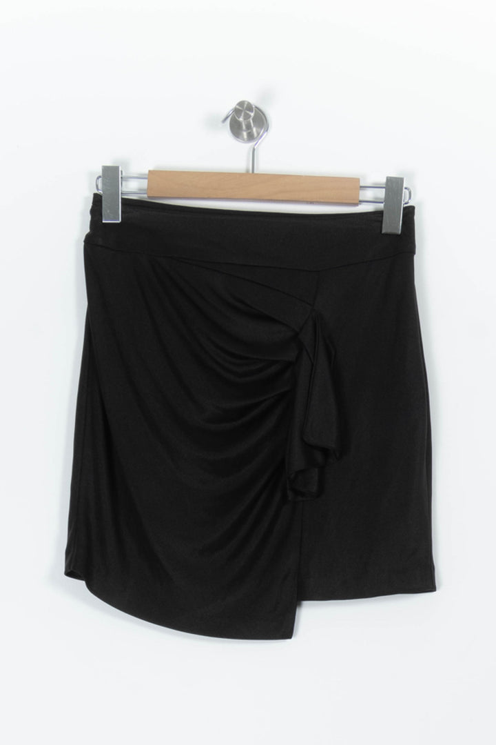 Jupe Drapée Noire - Taille S/36 de la marque IKKS | PARAD97157 - Vendu par Paradigme - Image 2