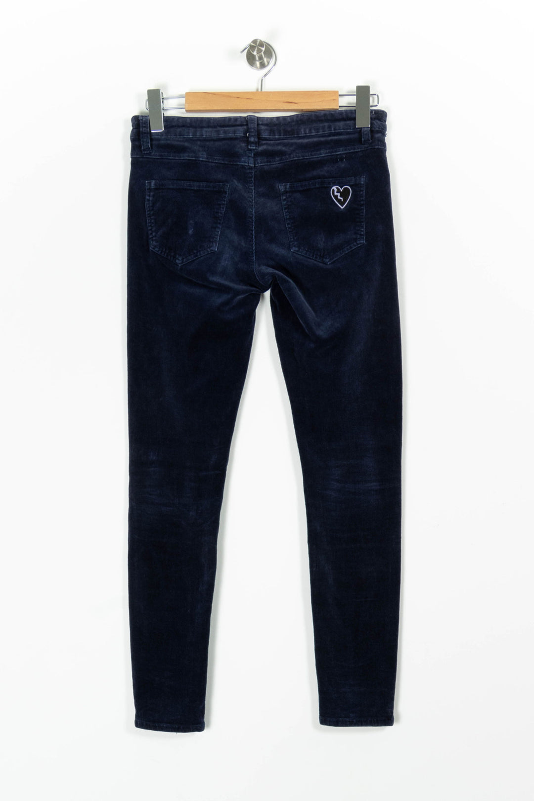 Pantalon Velours Bleu - Taille S/36 de la marque American Vintage | PARAD97158 - Vendu par Paradigme - Image 4