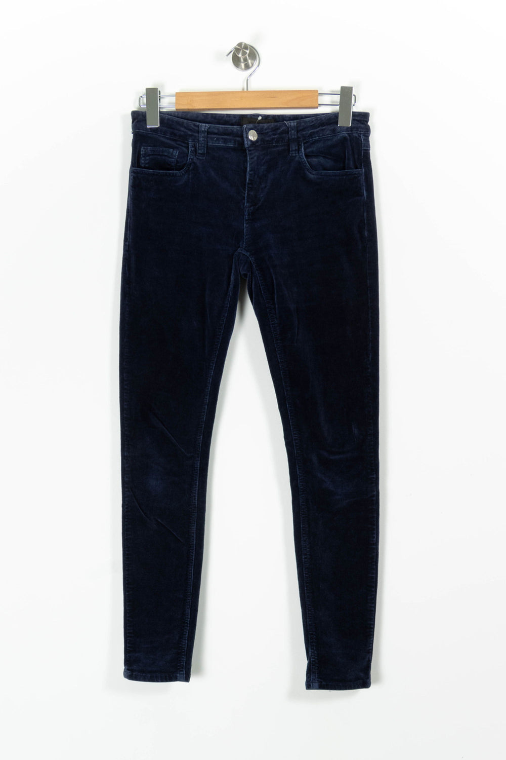 Pantalon Velours Bleu - Taille S/36 de la marque American Vintage | PARAD97158 - Vendu par Paradigme - Image 2