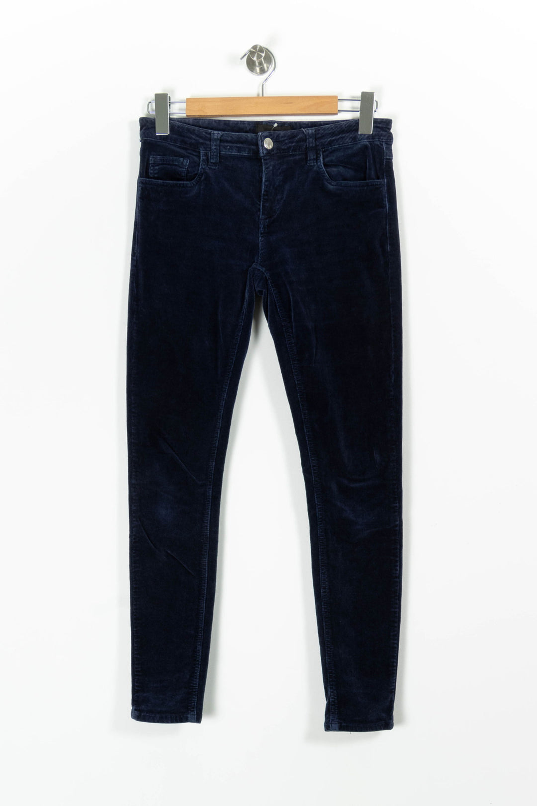 Pantalon Velours Bleu - Taille S/36 de la marque American Vintage | PARAD97158 - Vendu par Paradigme - Image 2