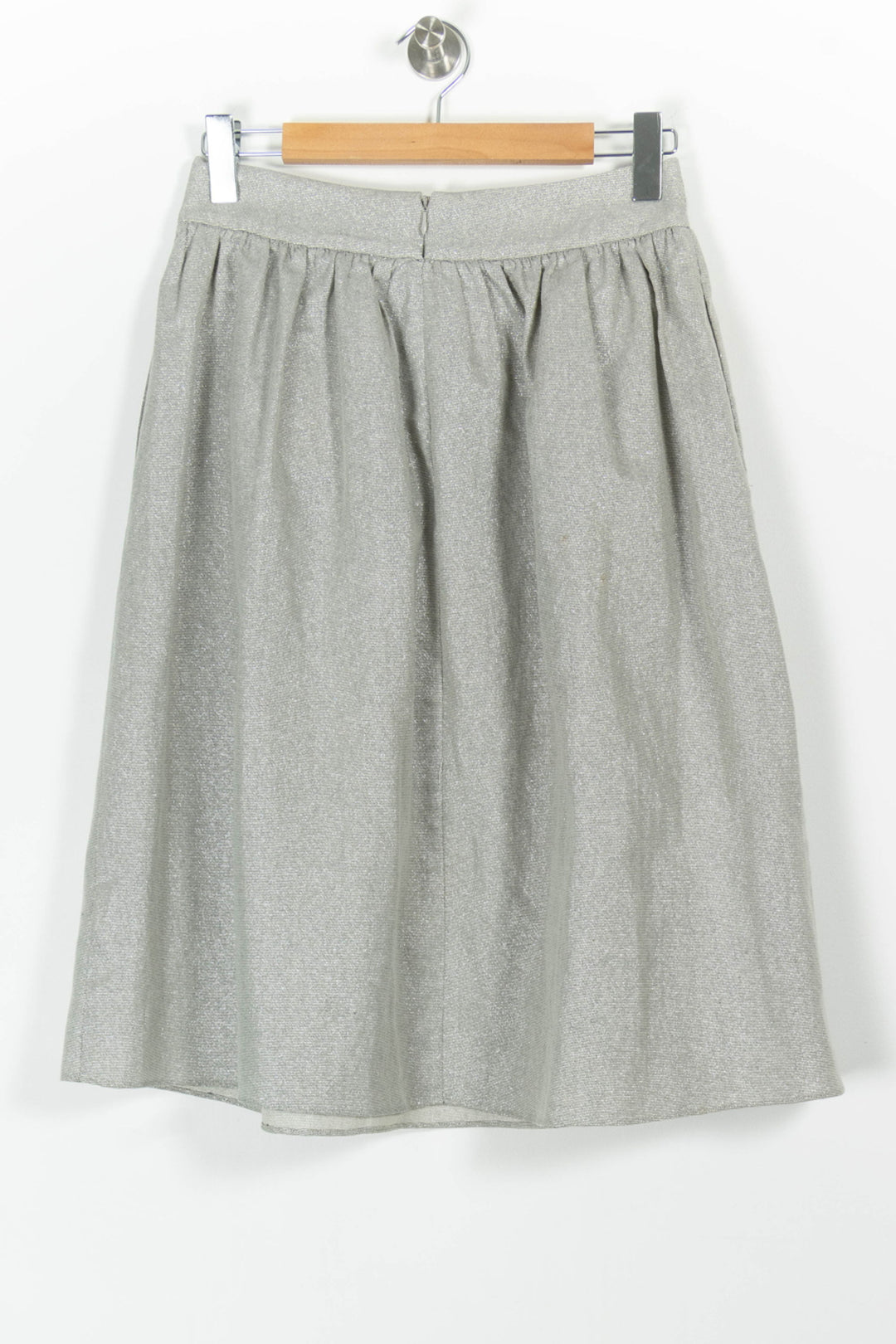 Jupe Midi Grise - Taille M/38 de la marque FRNCH | PARAD97161 - Vendu par Paradigme - Image 4