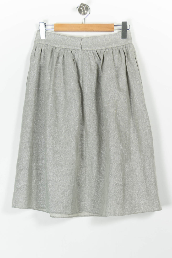 Jupe Midi Grise - Taille M/38 de la marque FRNCH | PARAD97161 - Vendu par Paradigme - Image 4