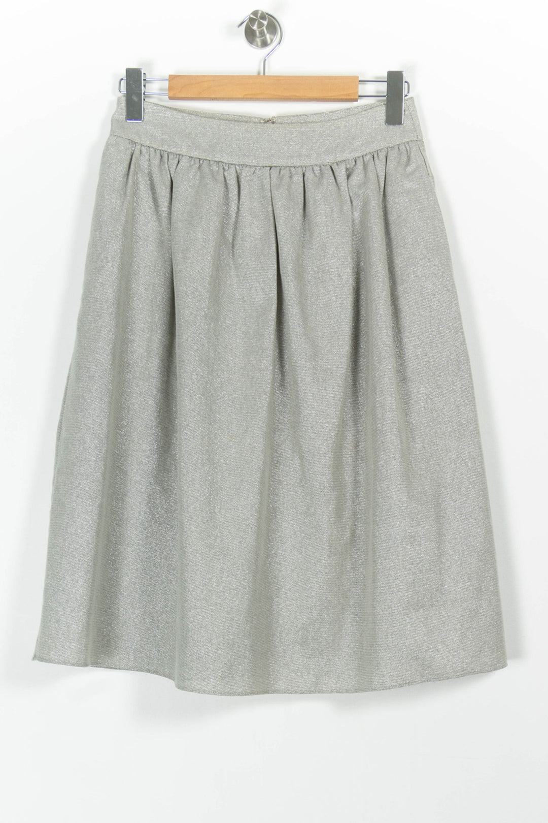 Jupe Midi Grise - Taille M/38 de la marque FRNCH | PARAD97161 - Vendu par Paradigme - Image 2